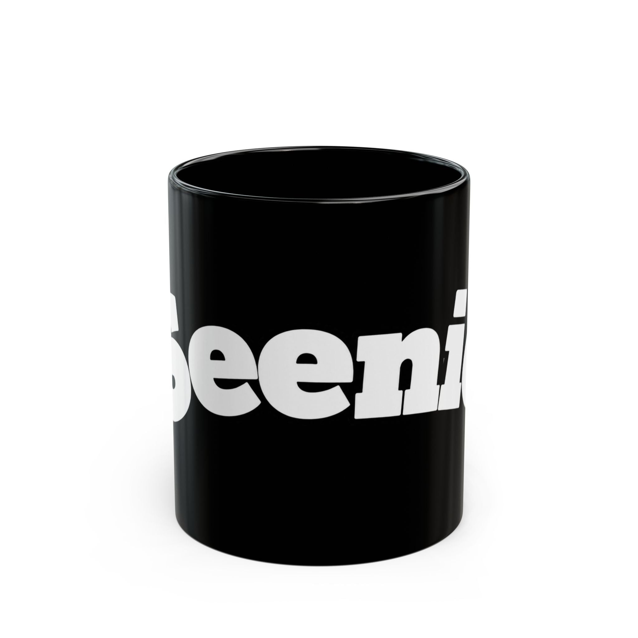 Seenie bold white text on black mug Mug | 11oz or 15oz