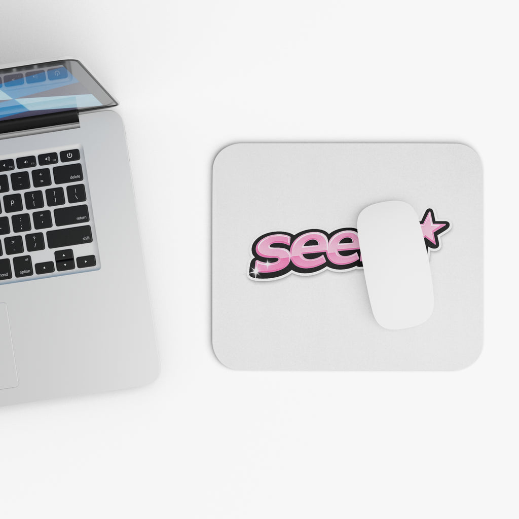 SeenU Pink\White Mouse Pad