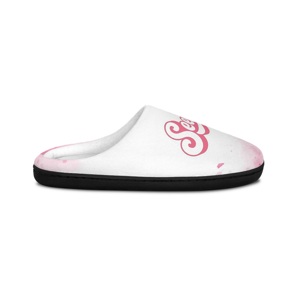 Seenie Slipper Pink and White