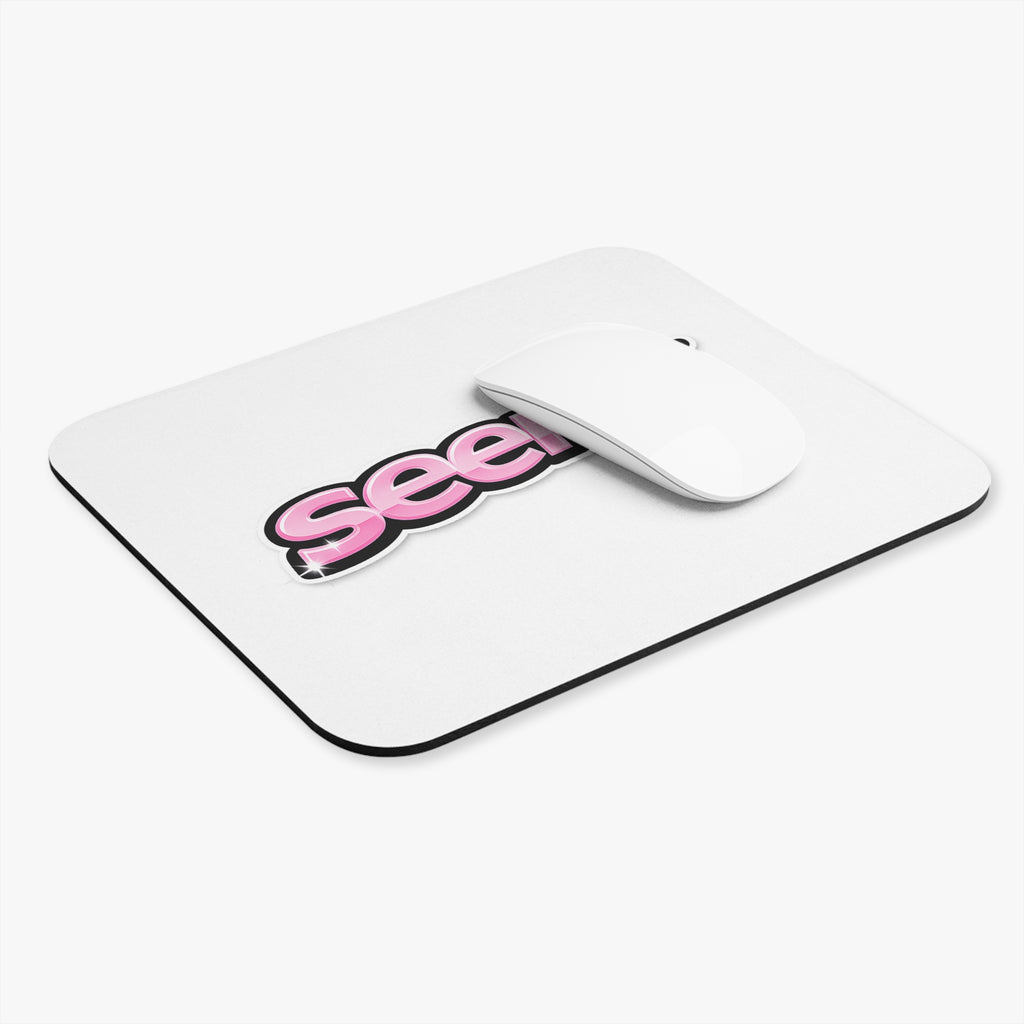 SeenU Pink\White Mouse Pad