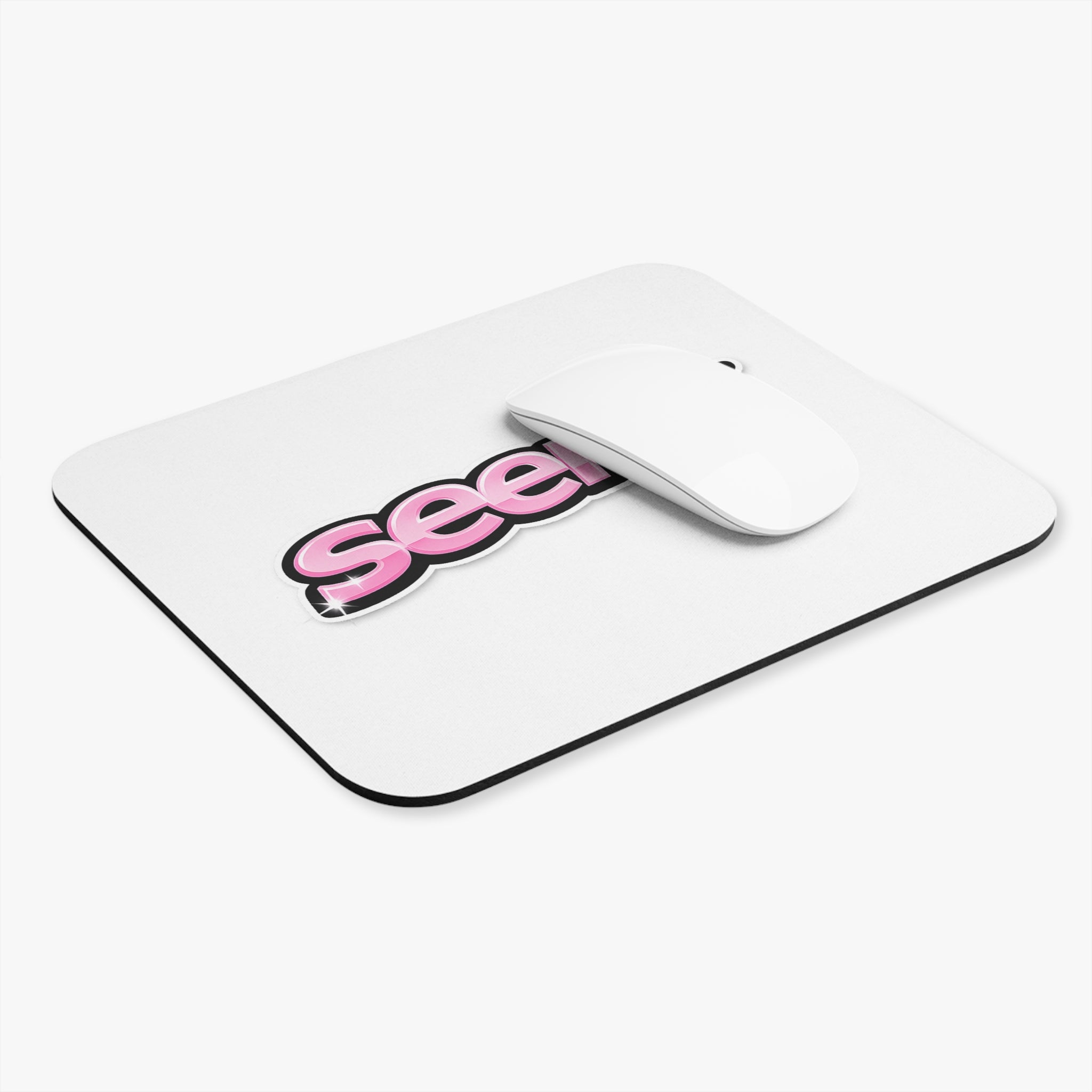SeenU Pink\White Mouse Pad