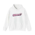 Hoodie — "seen" Pink Bubble Logo Hoodie for Trendy Streetwear