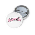 Seenie Pink Bubble Letter Pin Button | Custom Pin