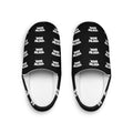 YOU'RE SEEN Slippers | Men's Indoor Slippers, Black Text Pattern