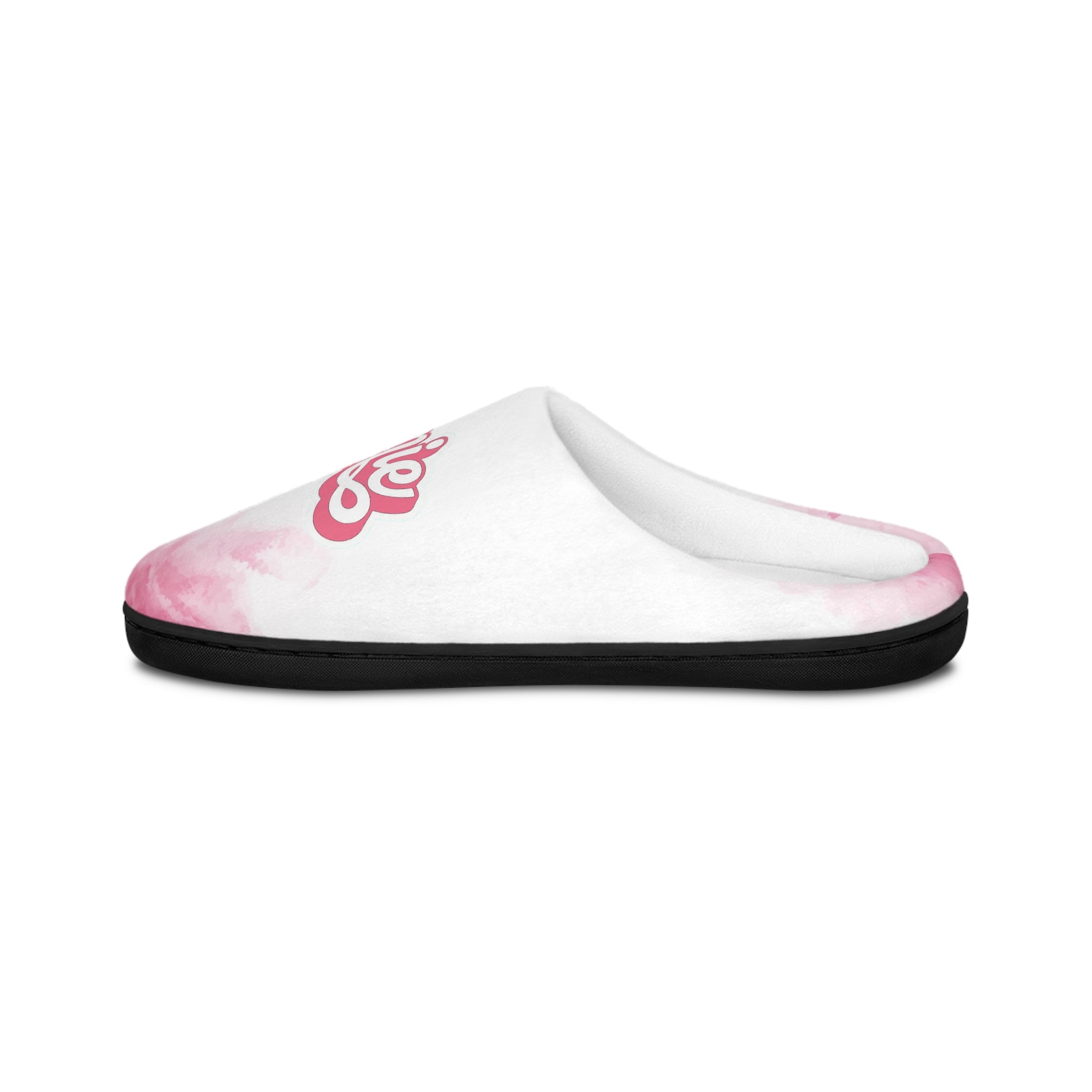 Seenie Slipper Pink and White