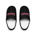 Pink 'Seen' Text Slippers | Indoor Women's Slippers