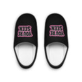 YOU'RE SEEN graphic Slippers | Black and Pink, Text Pattern Indoor Slippers
